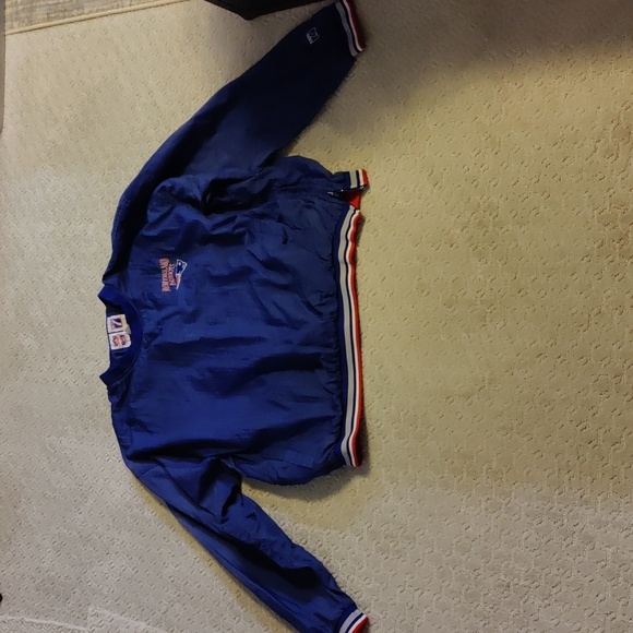 Vintage Logo 7 New England Patriots Pull Over Jacket - Picture 2 of 7